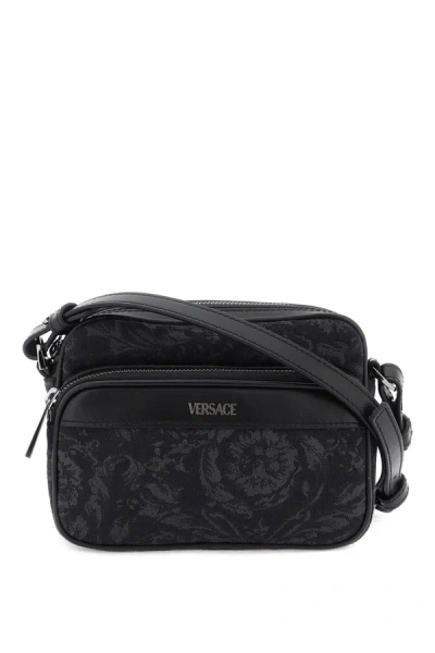 Shop Versace Baroque Messenger Bag