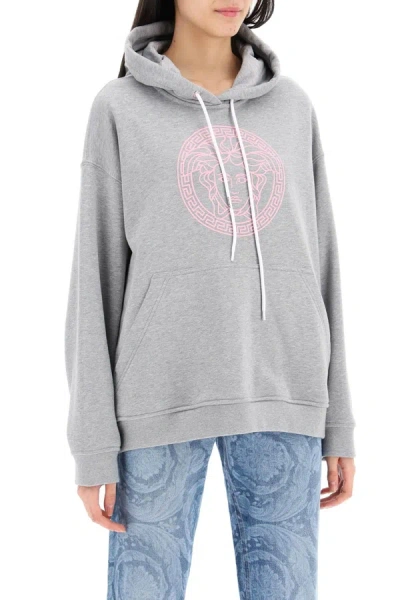 Shop Versace Hooded Sweatshirt With