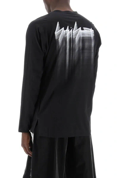 Shop Y-3 Y 3 Long Sleeved Perforated Jersey T