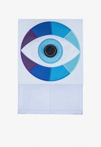 Shop Stitch Acrylic Box With Eye Motif In Multicolor