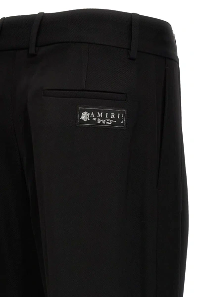 Shop Amiri Men 'dbl Plt' Pants In Black