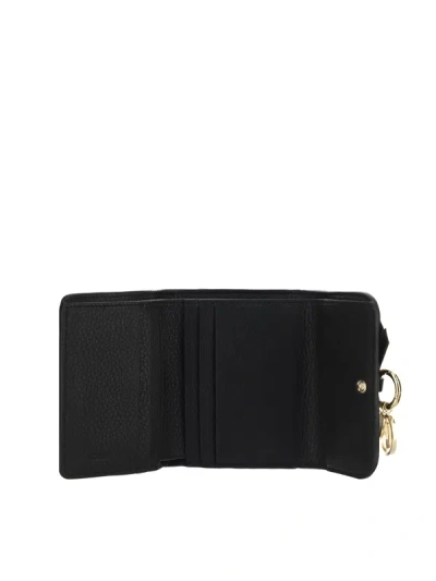 Shop Chloé Women Alphabet Wallet In Black