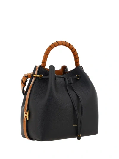 Shop Chloé Women Marcie Bucket Bag In Black