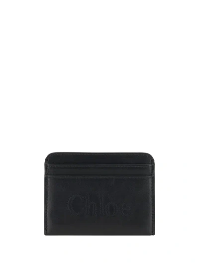 Shop Chloé Women Sense Card Holder In Black