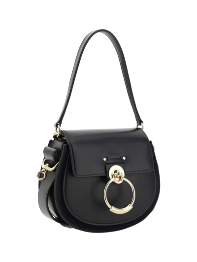 Shop Chloé Women Tess Shoulder Bag In Black
