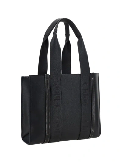 Shop Chloé Women Woody Handbag In Black