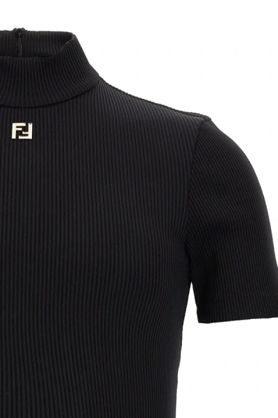 Shop Fendi Men 'ff' Sweater In Black