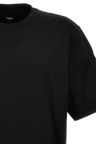 Shop Fendi Men 'staff Only' T-shirt In Black