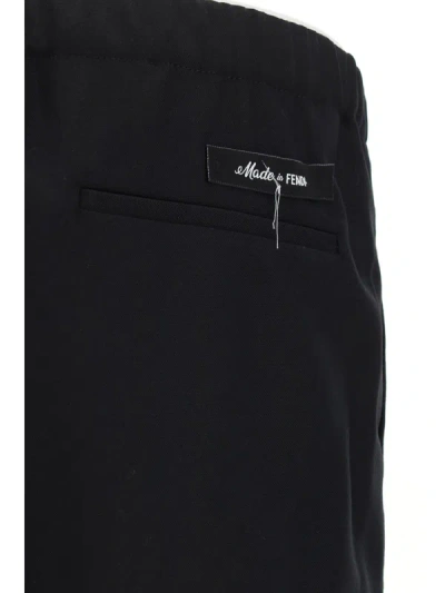 Shop Fendi Men Pants In Black