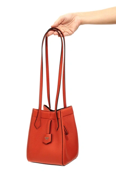 Shop Fendi Women ' Origami Mini' Shoulder Bag In Orange