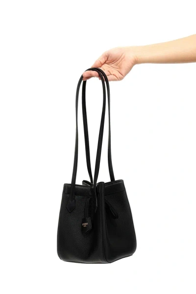Shop Fendi Women ' Origami Mini' Shoulder Bag In Black