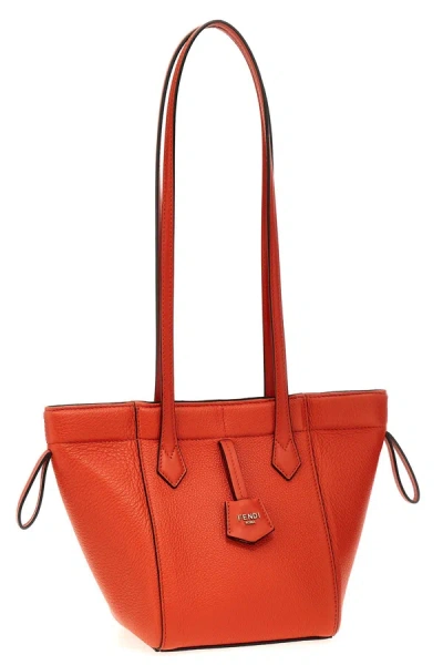 Shop Fendi Women ' Origami Mini' Shoulder Bag In Orange