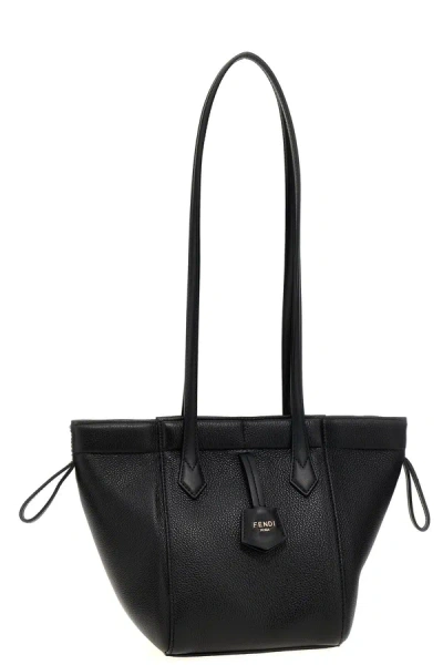 Shop Fendi Women ' Origami Mini' Shoulder Bag In Black