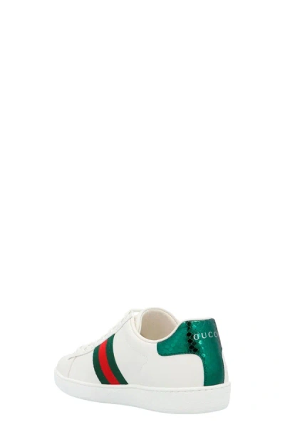 Shop Gucci Women 'ace' Sneakers In White