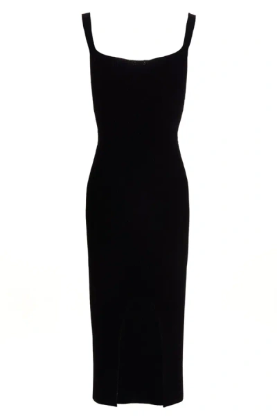 Shop Khaite Women 'nina' Midi Dress In Black