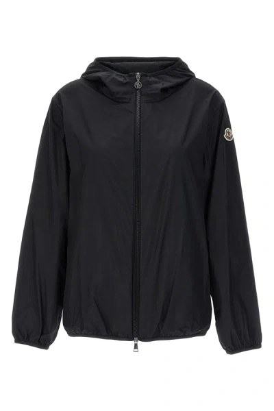 Shop Moncler Women 'fegeo' Hooded Jacket In Black