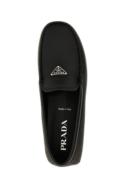 Shop Prada Men 'driver' Loafers In Black