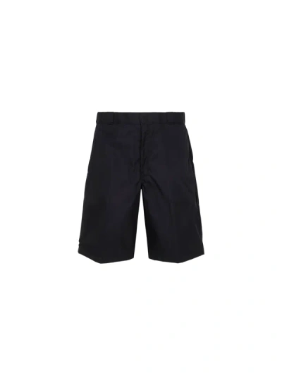 Shop Prada Men Bermuda Shorts In Black