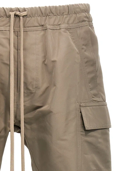 Shop Rick Owens Men 'mastodon Cargo' Pants In Cream