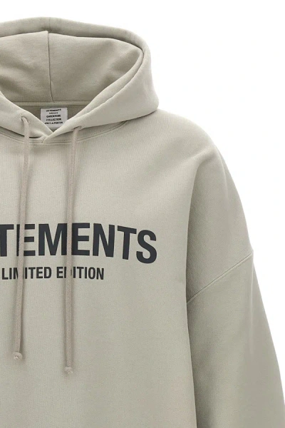 Shop Vetements Women 'limited Edition Logo' Hoodie In Gray