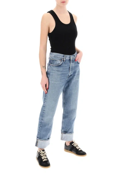 Shop Agolde Ca Straight Jeans With Low Crotch Fran