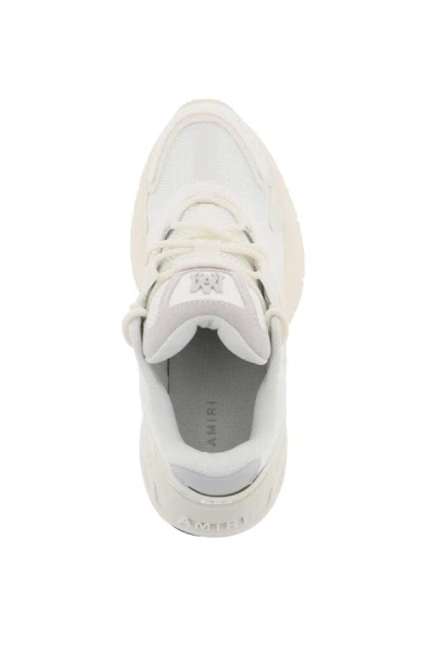 Shop Amiri Mesh And Leather Ma Sneakers In 9