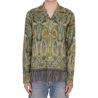 Shop Amiri Tapestry Longsleeve Shirt Draft