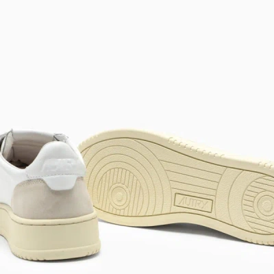 Shop Autry Medalist Sneakers In White Leather And Suede