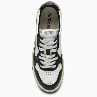 Shop Autry Medalist Sneakers In White/black Leather