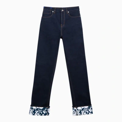 Shop Burberry Indigo Blue Denim Jeans