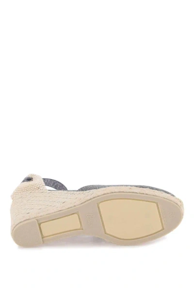 Shop Castaã±er Castañer Lurex Carina Wedge Espadrilles