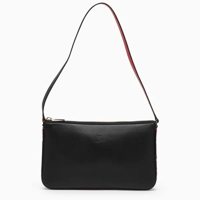 Shop Christian Louboutin Black Leather Shoulder Bag