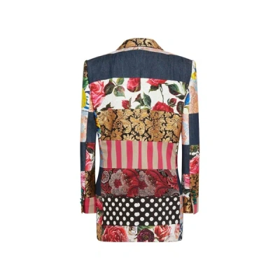 Shop Dolce & Gabbana Colour Block Printed Jacket