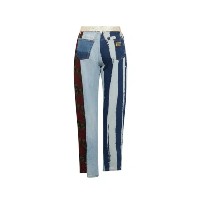 Shop Dolce & Gabbana Embroidered Denim Pants