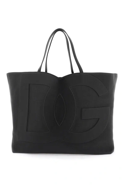 Shop Dolce & Gabbana Large Dg Logo Shopping Bag