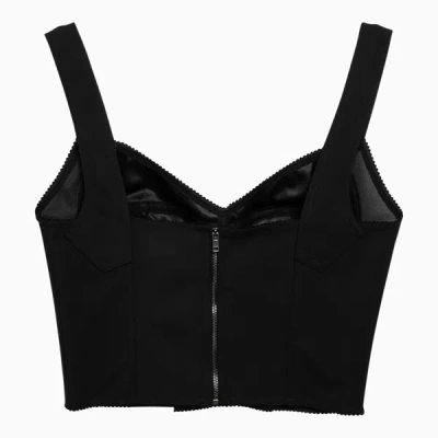 Shop Dolce & Gabbana Dolce&gabbana Short Black Corset With Lace