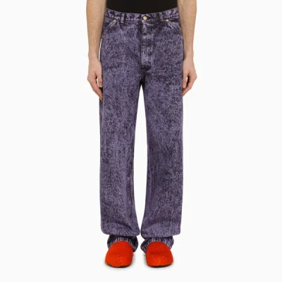 Shop Marni Purple Orchid Denim Jeans