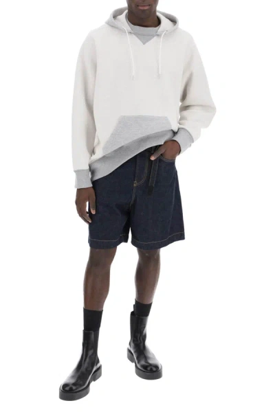 Shop Sacai Hooded Sweatshirt With Reverse