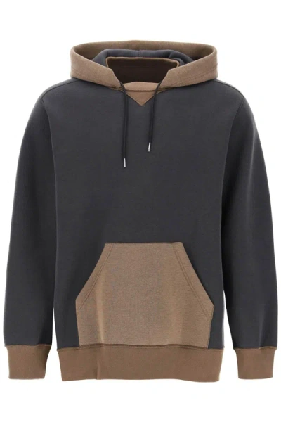 Shop Sacai Hooded Sweatshirt With Reverse