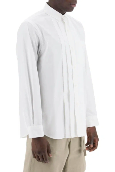 Shop Sacai Layered Poplin Effect Shirt With
