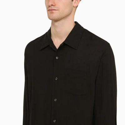 Shop Séfr Black Cotton Shirt