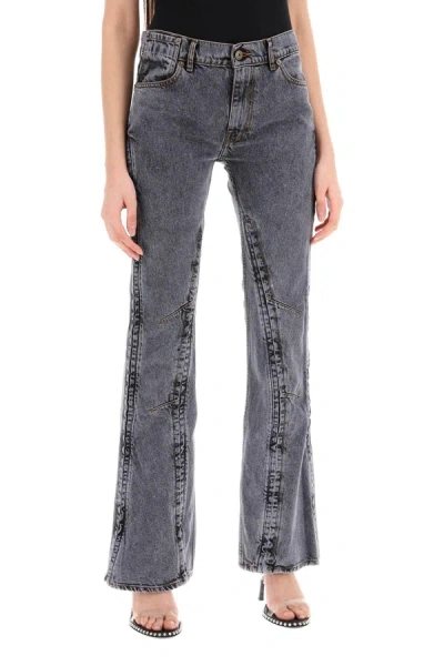Shop Y/project Y Project Hook And Eye Flared Jeans
