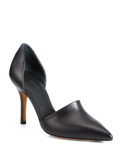 Shop Vince Claire Choked Up Leather D'orsay Pumps In Black