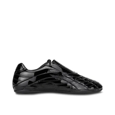Shop Balenciaga Zen Leather Sneakers