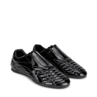 Shop Balenciaga Zen Leather Sneakers