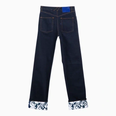 Shop Burberry Indigo Blue Denim Jeans