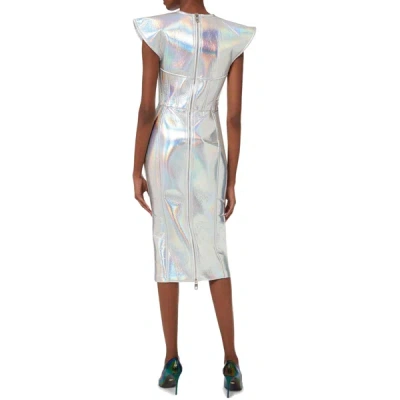 Shop Dolce & Gabbana Holographic Midi Dress