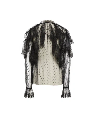 Shop Dolce & Gabbana Lace Ruffled Shirt