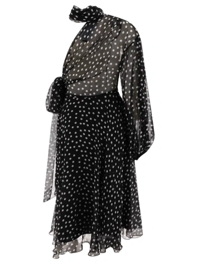 Shop Dolce & Gabbana One Shoulder Chiffon Dress