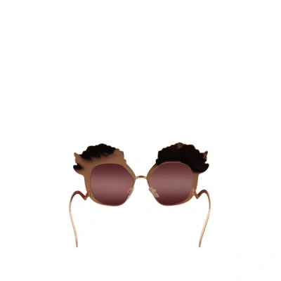 Shop Dolce & Gabbana Rose Sequin Sunglasses